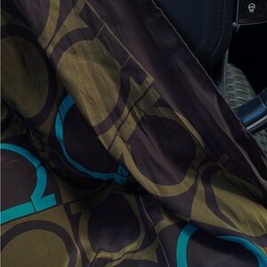 Salvatore Ferragamo Silk Printed Square Scarf